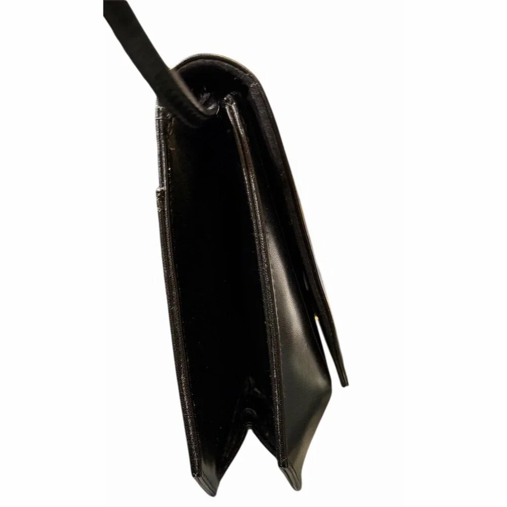 Jay Herbert Vintage Black Crossbody Shoulder Bag Envelope Flap